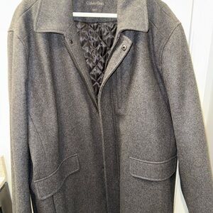Calvin Klein Charcoal Gray Men's Coat